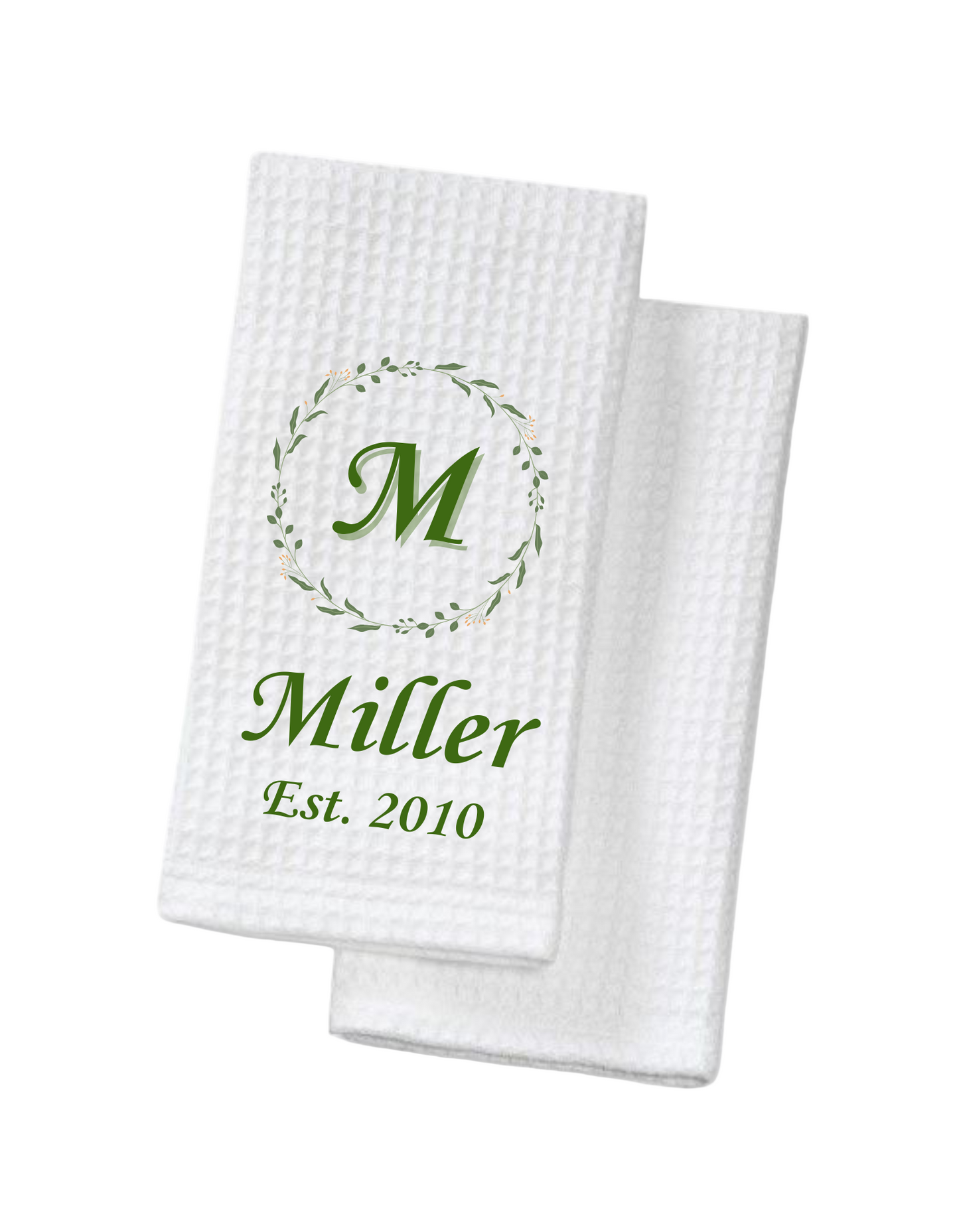 Customized monogram towel (set of two)