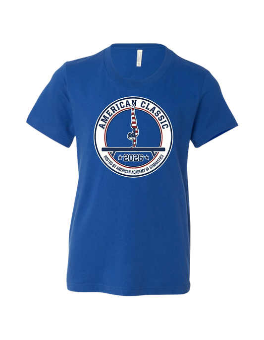 AAG American Classic T-Shirt - Blue or Gray - Circle