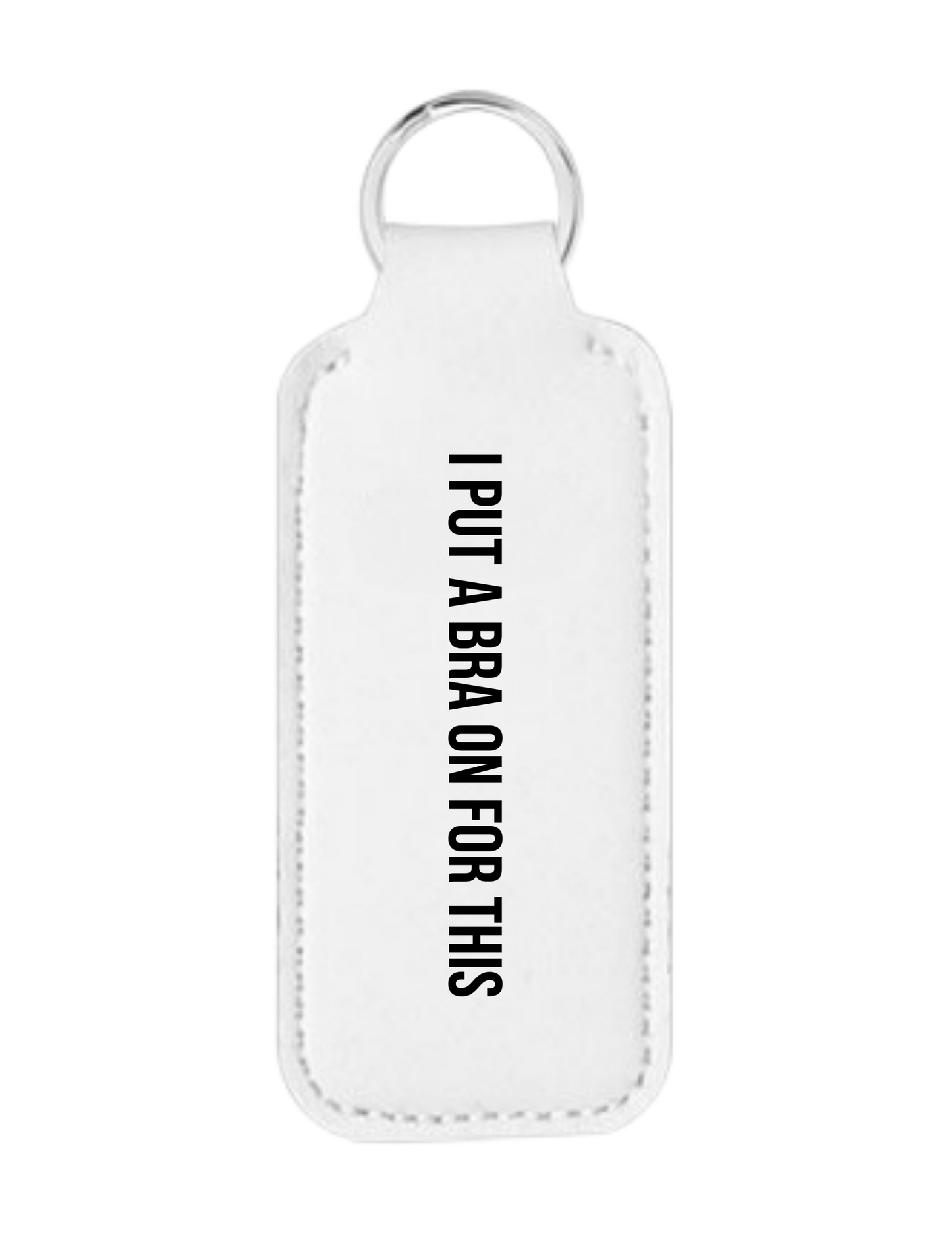 Bad Momz of Comedy Hand Sanitizer & Chapstick holder keyring set