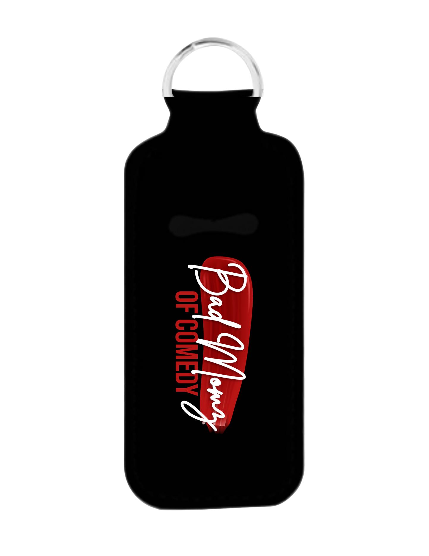 Bad Momz of Comedy Hand Sanitizer & Chapstick holder keyring set