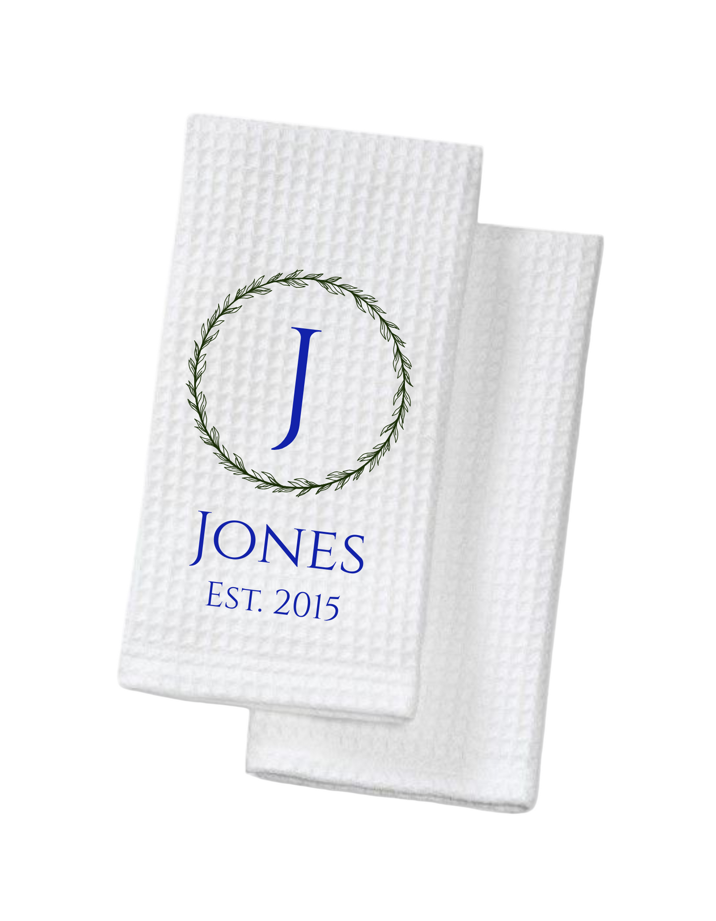 Customized monogram towel (set of two)